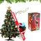 Electric Climbing Santa Claus Musical Xmas Toy Gift Decor with Rope Ladder